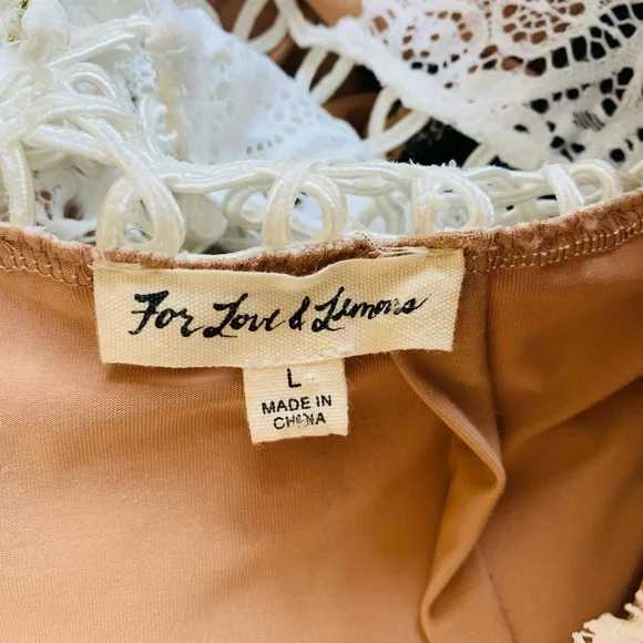 [Moving Sale] For Love&Lemons Lace Pattern Sleeveless Mini Dress - Picture 7 of 7